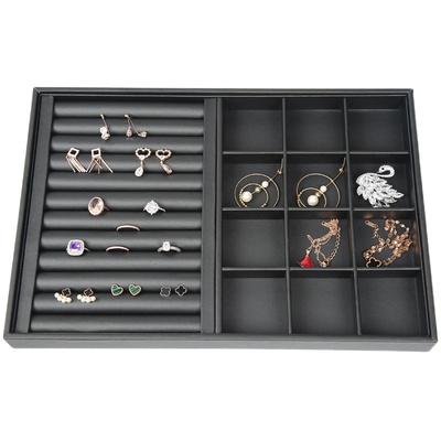 高档黑色pu皮耳子摆摊首饰展示架