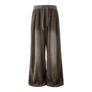 BJHG不计后果美式灯芯绒裤子男冬季2025新款宽松工装休闲直筒裤女