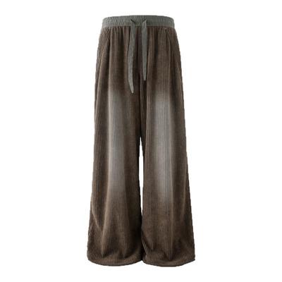 BJHG灯芯绒宽松直筒长裤秋冬新品