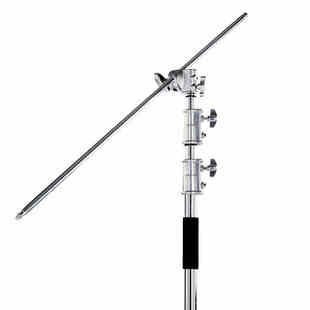 魔术腿横臂顶灯架悬臂架 旗板支架横杠 摄影灯摄影C型架 魔术腿灯架灯架配件三角灯架魔术腿转接头多功能夹