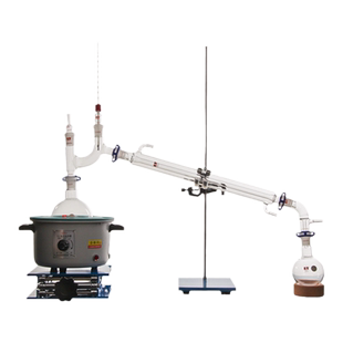 三爱思减压蒸馏装置套装圆底烧瓶克氏蒸馏头减压毛细管冷凝管真空尾接管高硼硅高温实验室仪器500mL