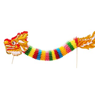 2026新款新年灯笼手工diy材料马年非遗翻翻龙幼儿园学校氛围布置