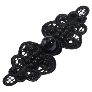 新中式盘扣国风衬衫花边手工纽扣珍珠手缝钉珠扣国潮旗袍古风扣子