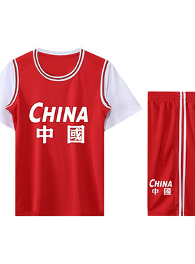 儿童篮球服套装男童六一表演球衣