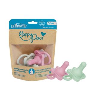 布朗博士一体式全硅胶安抚奶嘴超软仿生透气0-6月新生婴儿宝宝