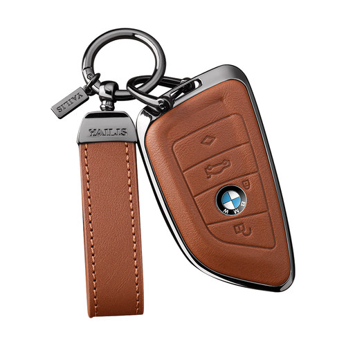 2025款宝马325li钥匙套330li三五系530金属X1X3X5车i3壳ix3真皮扣