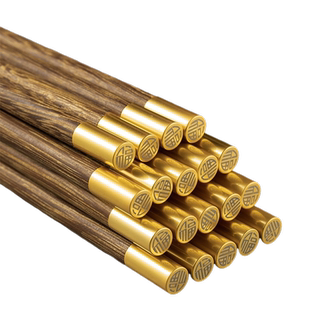 高档鸡翅木筷子家用2023新款耐高温商用防滑无漆无蜡快子实木加长