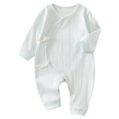 温巢新生婴儿衣服秋季舒绒连体衣