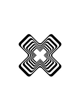 镂空车贴十字刀锋补丁线条TLP