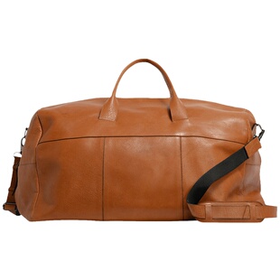 吉卡尼 欧美复古真皮旅行袋男大容量短途商务旅游包休闲手提跨包