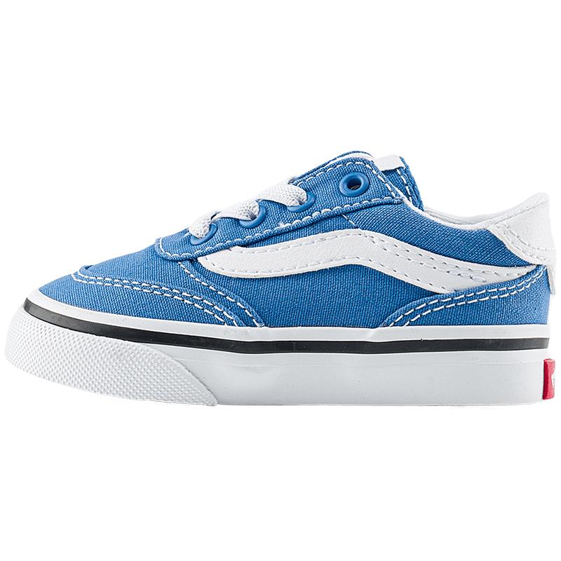 Vans范斯童鞋官方 Brooklyn LS Slip-On蓝色一脚蹬小童板鞋