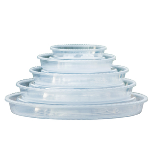 花盆托盘加厚塑料树脂加深接水底座阳台桌面盆景透气高边透明底托