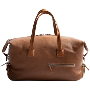 吉卡尼  轻奢行旅袋登机包真皮手提旅行背包大容量短途旅行包潮男