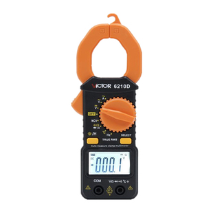 胜利VC6210D数字钳形表万用表高精度全自动数显电流表 电工钳流表