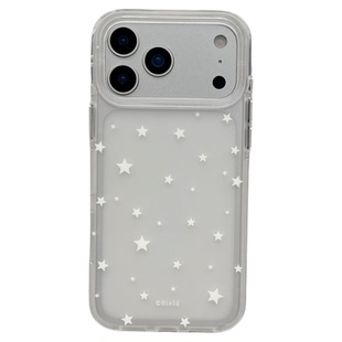 MoreRex ins风小众简约半透磨砂五角星适用苹果18手机壳iphone17promax新款16pro手拎挂绳15防摔保护套14女17