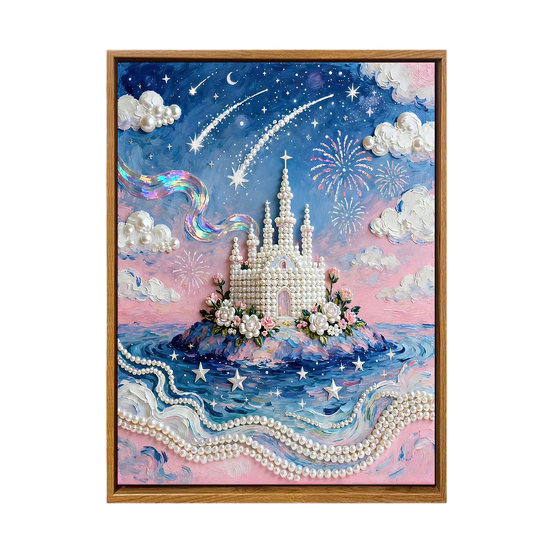 治愈系公主的城堡DIY珍珠画花卉