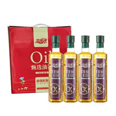 菜香源亚麻籽油礼盒低温压榨