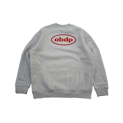 ABDP加绒美式圆领宽松套头卫衣