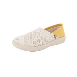 Pansy盼喜宽胖脚女鞋一脚蹬两穿休闲鞋网面透气单鞋2026春夏新款