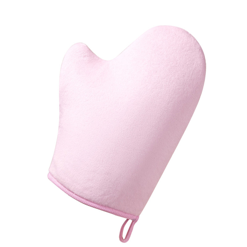 热销款身体乳涂抹植绒手套