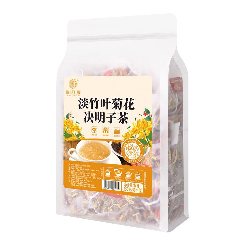 淡竹叶菊花决明子茶降消下火茶