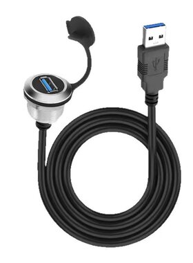 M22*1.5金属圆形RJ45网口USB母座