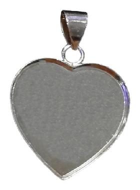 diy纯银时光宝石心形吊坠