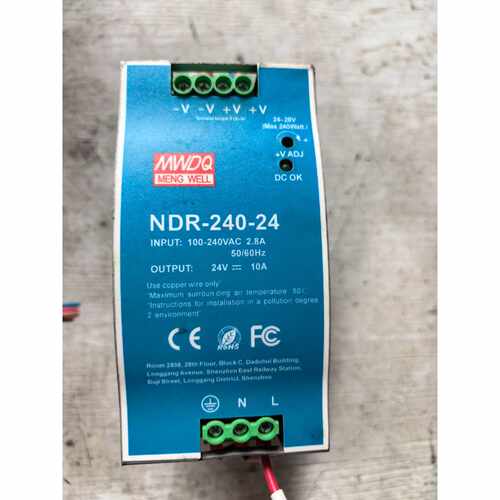 议价明纬NDR24024导轨电源24V10A输入100