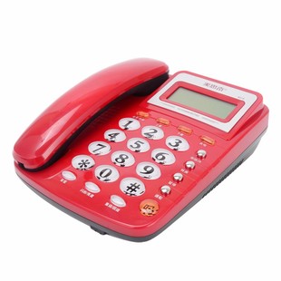 美思奇8018电话机酒店办公商用家庭座机免电池免提通话固话双接口