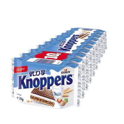 Knoppers优力享德国进口威化21包