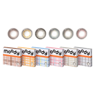 【自营】moody美瞳日抛10片小情绪三明治工艺大直径彩色隐形眼镜