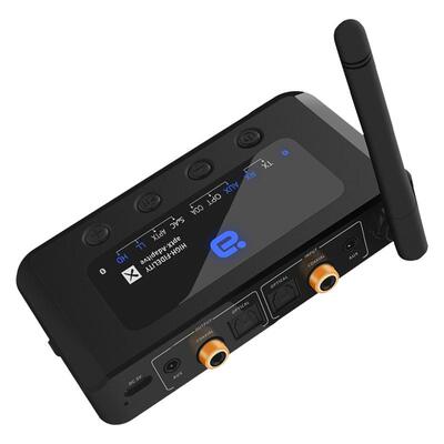 aptX蓝牙5.2接收发射二合一光纤同轴数模转换无线音频适配器音响