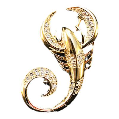 蝎子高端男士西服毛衣开衫胸针