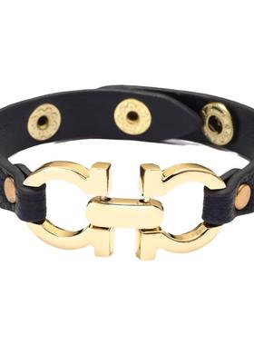 欧美新款手链pu皮小众设计简约女