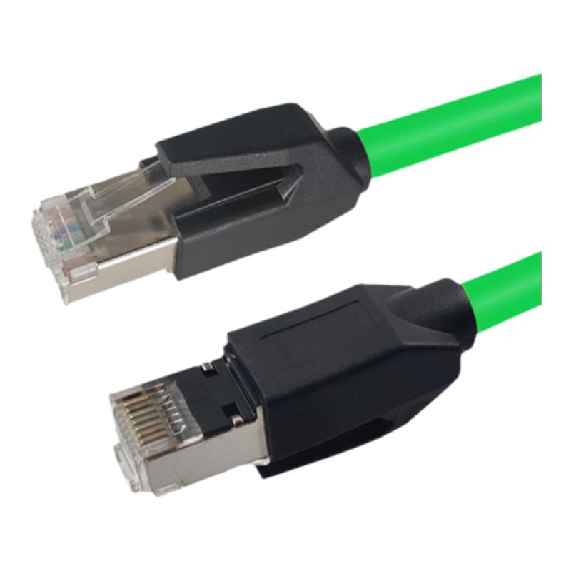 永定工业Profinet伺服EtherCat6A双屏蔽高柔超六类变频器预制网线