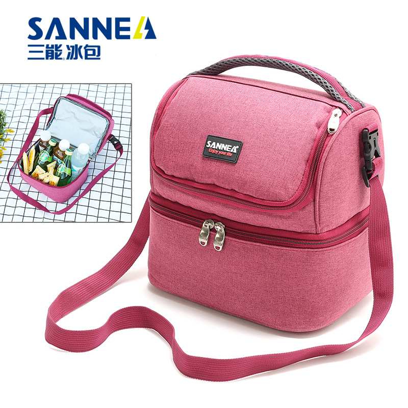 新款7L牛津布保温包 户外野餐保温袋 手提便当包防水加厚野餐包