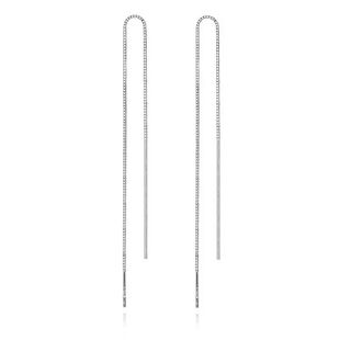 999纯银耳线女简约款超长耳链日韩国气质耳坠耳饰品流苏纯银耳环