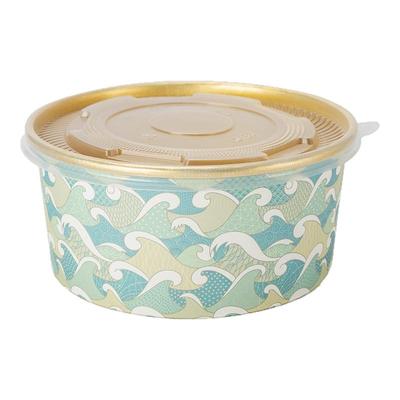 喇叭花一次性金箔纸碗外卖饭盒