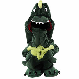 冬季卡通连体睡衣可爱男女情侣公寓法兰绒动物恐龙鳄鱼睡衣家居服