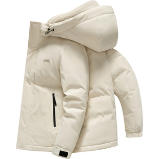 海澜之家羽绒服男25冬季爆款短款连帽中老年爸爸保暖加厚百搭外套