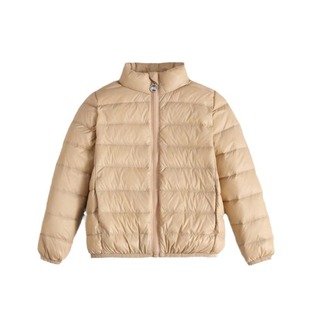 小黄鸭轻薄羽绒服内胆白鸭绒短款纯色外套两三件套装男童女童儿童