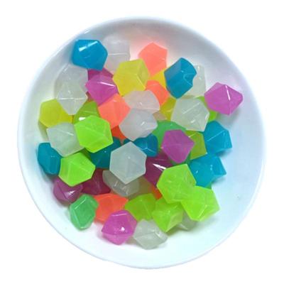 夜光石许愿瓶荧光发光宝石星空瓶