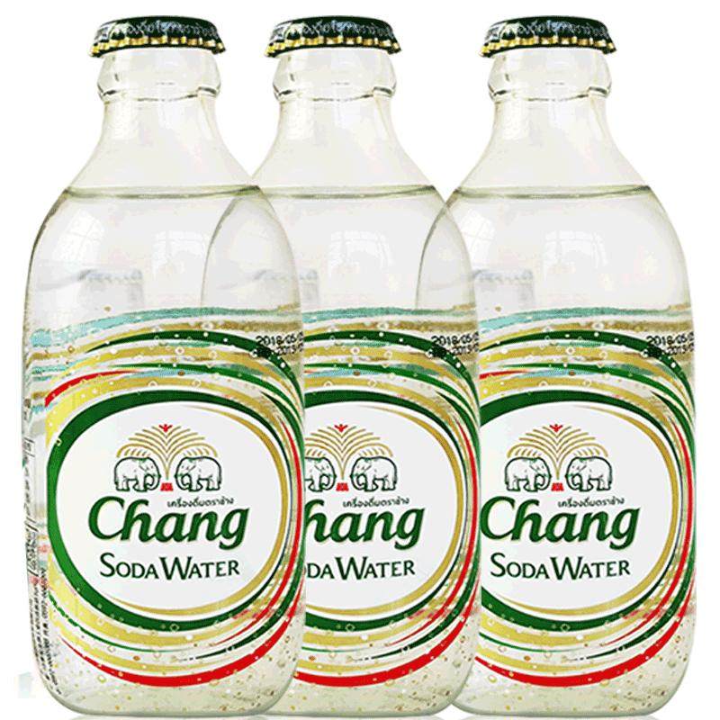 泰国chang泰象苏打水325ml*24瓶气泡水整箱装0脂0能量0糖清爽含气