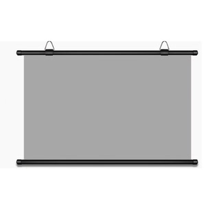 免打孔壁挂投影幕布抗光家用4K高清挂幕40寸84寸100寸移动便携收纳卧室投影幕布客厅办公投影幕金属壁挂屏幕