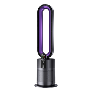 格库无叶风扇冷暖两用无扇叶电风扇落地扇静音家用空气净化除甲醛