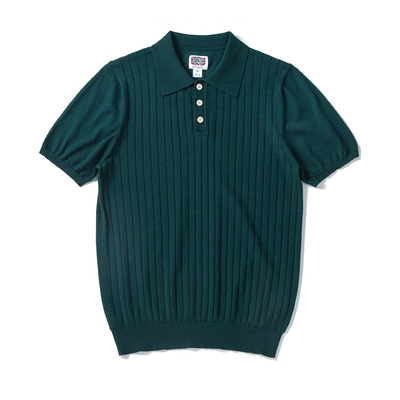 阿美咔叽桑蚕丝翻领T恤针织polo