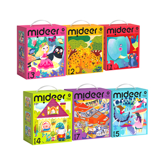 【自营】mideer弥鹿儿童拼图进阶益智男孩女孩宝宝幼儿玩具2-6岁3