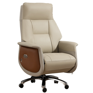 电动可躺办公椅子舒适久坐电脑椅家用座电竞椅懒人沙发真皮老板椅