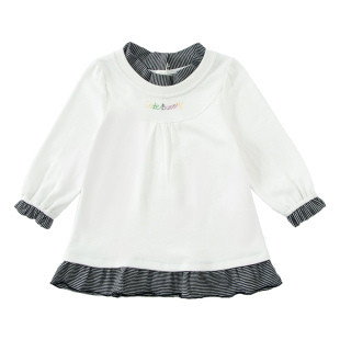 cutebunny宝宝春装薄款女童长袖连衣裙洋气婴幼儿纯棉韩版卫衣裙