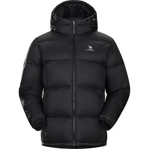 骆驼男装情侣同款面包羽绒服男秋冬连帽加厚保暖鸭绒时尚短外套男